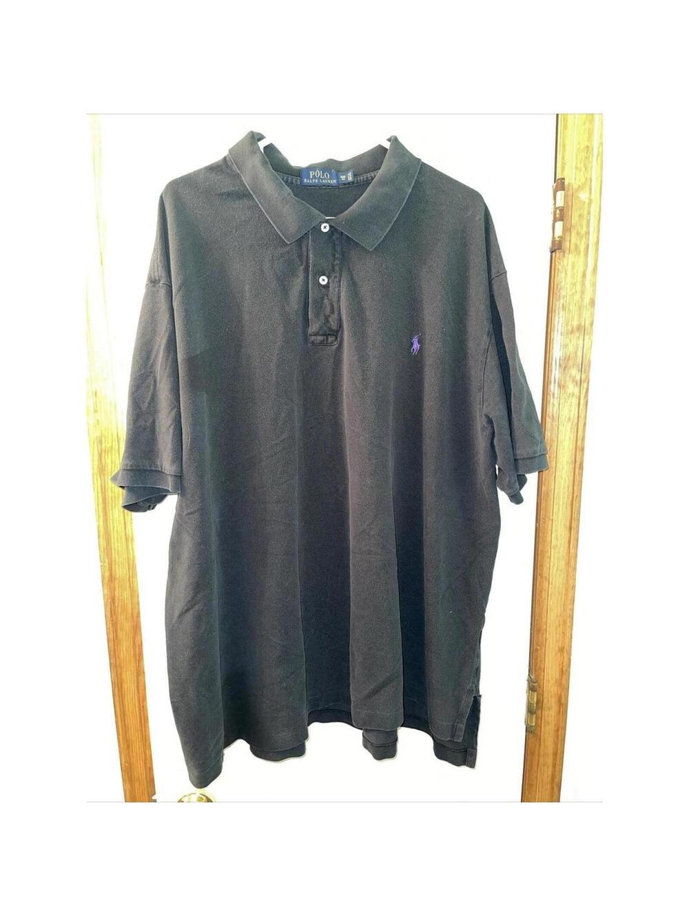 Polo Ralph Lauren Black Polo Shirt - Classic Fit 4XL